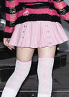 Royal Road Punk Rock Pink Pleated Skirt