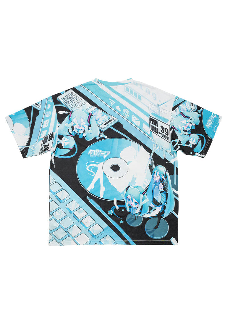 ACDC RAG x Hatsune Miku Forever Black Mint Oversized Tee JCT-HM-T