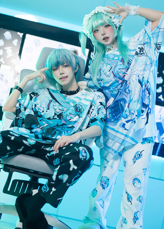 Buy Men's Light Blue & White Ombre Printed Oversized Plus Size Shirt Buy Men's Light Blue & White Ombre Printed Oversized Plus Size Shirt