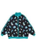 Hatsune Miku Forever Black Mint Jersey Oversized Jacket
