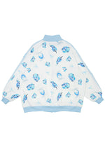 Hatsune Miku Forever White Blue Jersey Oversized Jacket