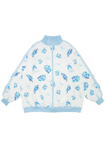 Hatsune Miku Forever White Blue Jersey Oversized Jacket