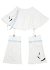 Hatsune Miku Forever White Blue Skirt with Leg Warmer