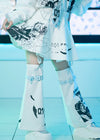 Hatsune Miku Forever White Blue Skirt with Leg Warmer