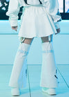 Hatsune Miku Forever White Blue Skirt with Leg Warmer