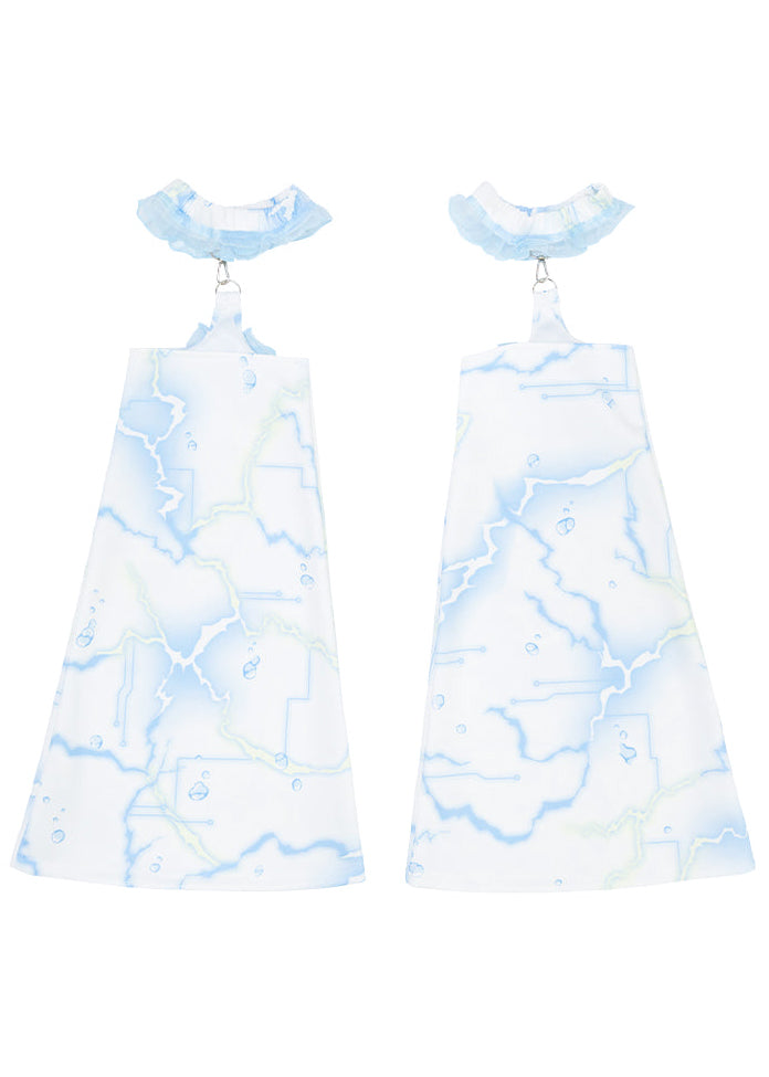 Cyber Jellyfish White Leg Warmer