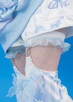Cyber Jellyfish White Leg Warmer