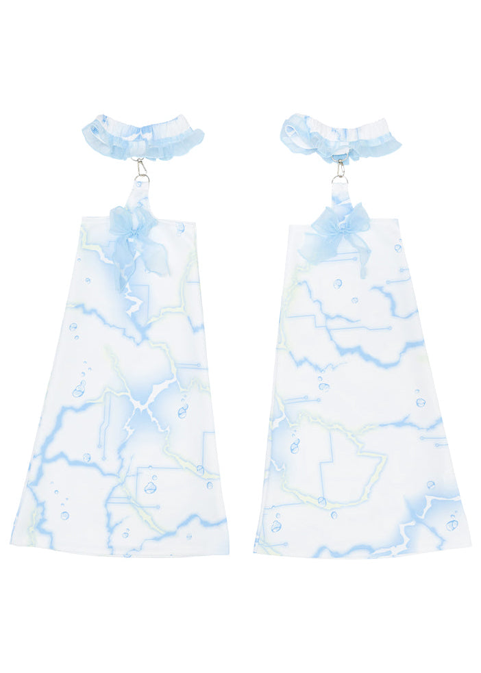Cyber Jellyfish White Leg Warmer