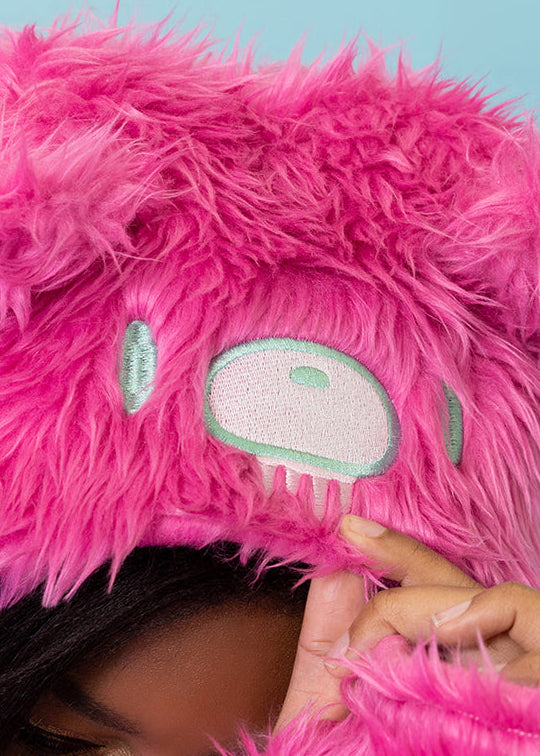 Gloomy Bear x Sophie Powers Candy Pink Faux Fur Hat