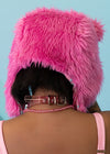 Gloomy Bear x Sophie Powers Candy Pink Faux Fur Hat