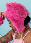 Gloomy Bear x Sophie Powers Candy Pink Faux Fur Hat
