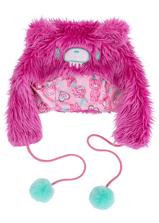 Gloomy Bear x Sophie Powers Candy Pink Faux Fur Hat