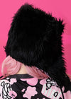 Gloomy Bear x Sophie Powers Cake Black Faux Fur Hat