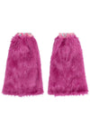 Gloomy Bear x Sophie Powers Candy Pink Faux Fur Leg Warmer