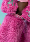 Gloomy Bear x Sophie Powers Candy Pink Faux Fur Leg Warmer