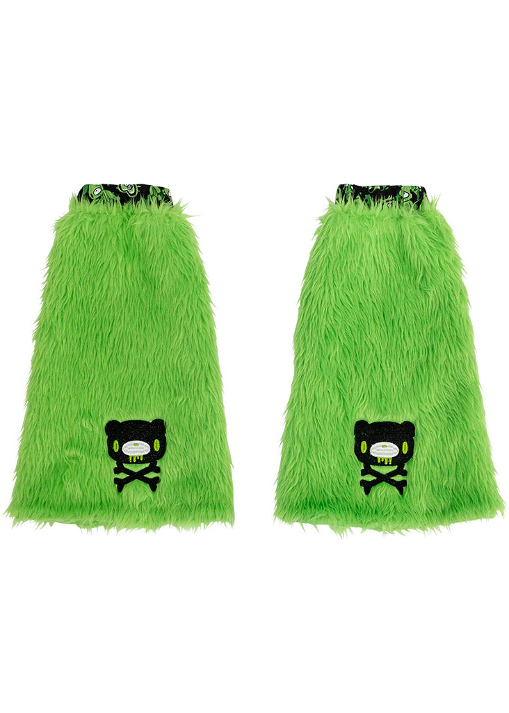 ACDC Rag x Gloomy Bear x Sophie Powers Jelly Green Faux Fur Leg Warmer ...