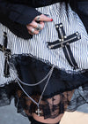 W Cross Gothic Punk Skirt
