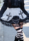 W Cross Gothic Punk Skirt