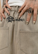 Gedraji Cryptid Corpse Beige Cargo Pants