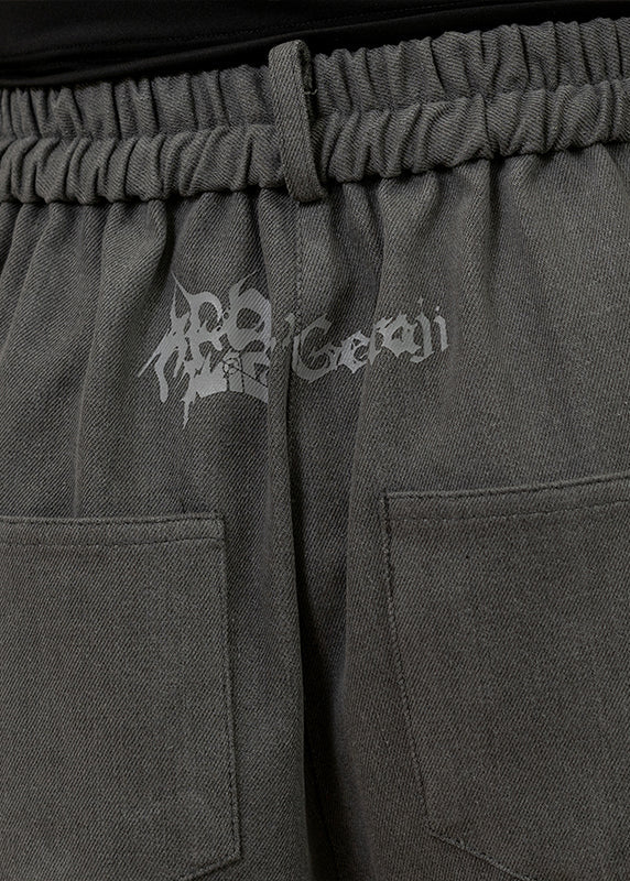 Gedraji Cryptid Corpse Dark Grey Cargo Pants