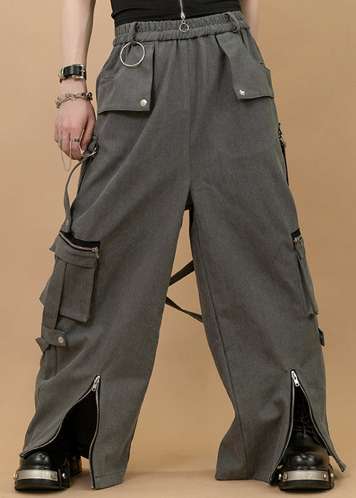 Gedraji Cryptid Corpse Dark Grey Cargo Pants