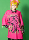 Gloomy Bear Vivid Gloomy Ring Pink Oversized Tee