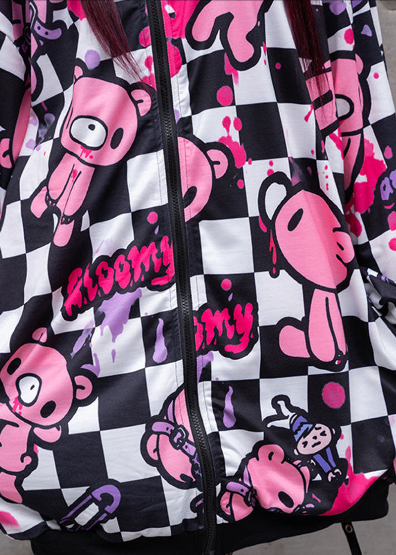 ACDC Rag X Gloomy Bear Checkered Gloomy Oversized Zip Up Hoodie JR-GZP ...