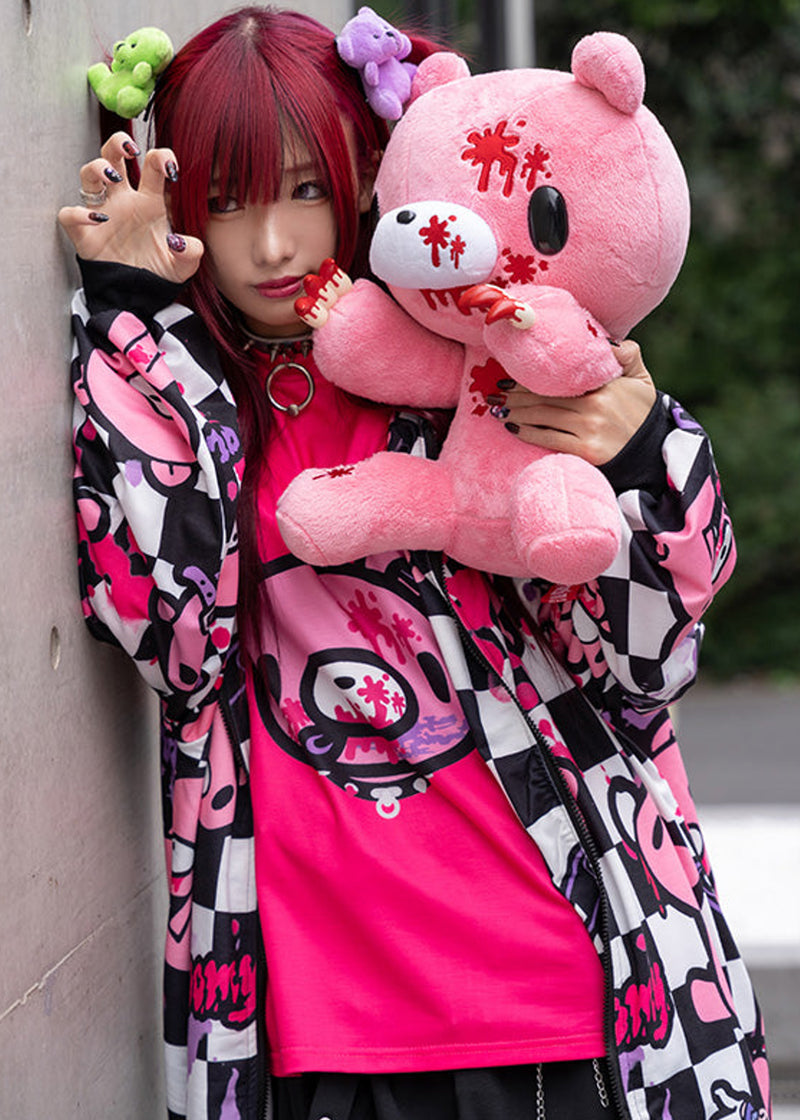 ACDC Rag X Gloomy Bear Checkered Gloomy Oversized Zip Up Hoodie JR-GZP ...