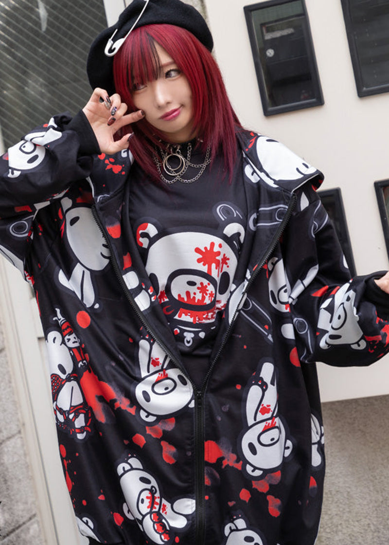 ACDC Rag X Gloomy Bear Dark Gloomy Oversized Zip Up Hoodie JR-GZP-02 ...