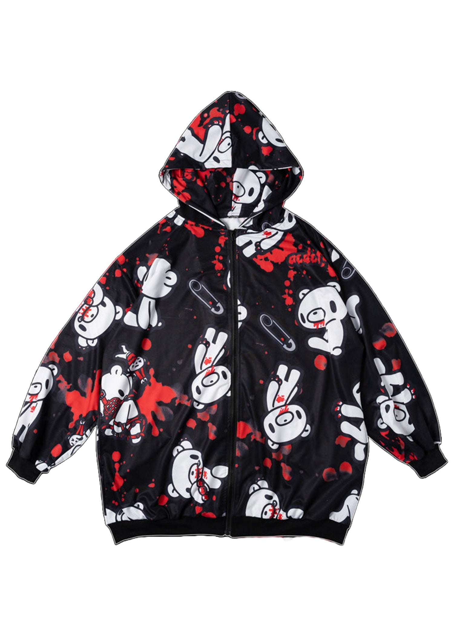 ACDC Rag X Gloomy Bear Dark Gloomy Oversized Zip Up Hoodie JR-GZP-02 ...
