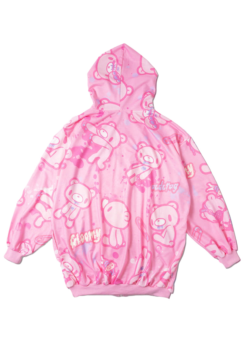 ACDC Rag X Gloomy Bear Pastel Gloomy Oversized Zip Up Hoodie JR-GZP-03 ...