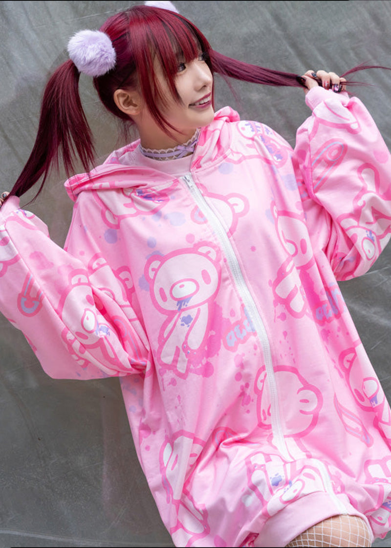 ACDC Rag X Gloomy Bear Pastel Gloomy Oversized Zip Up Hoodie JR-GZP-03 ...