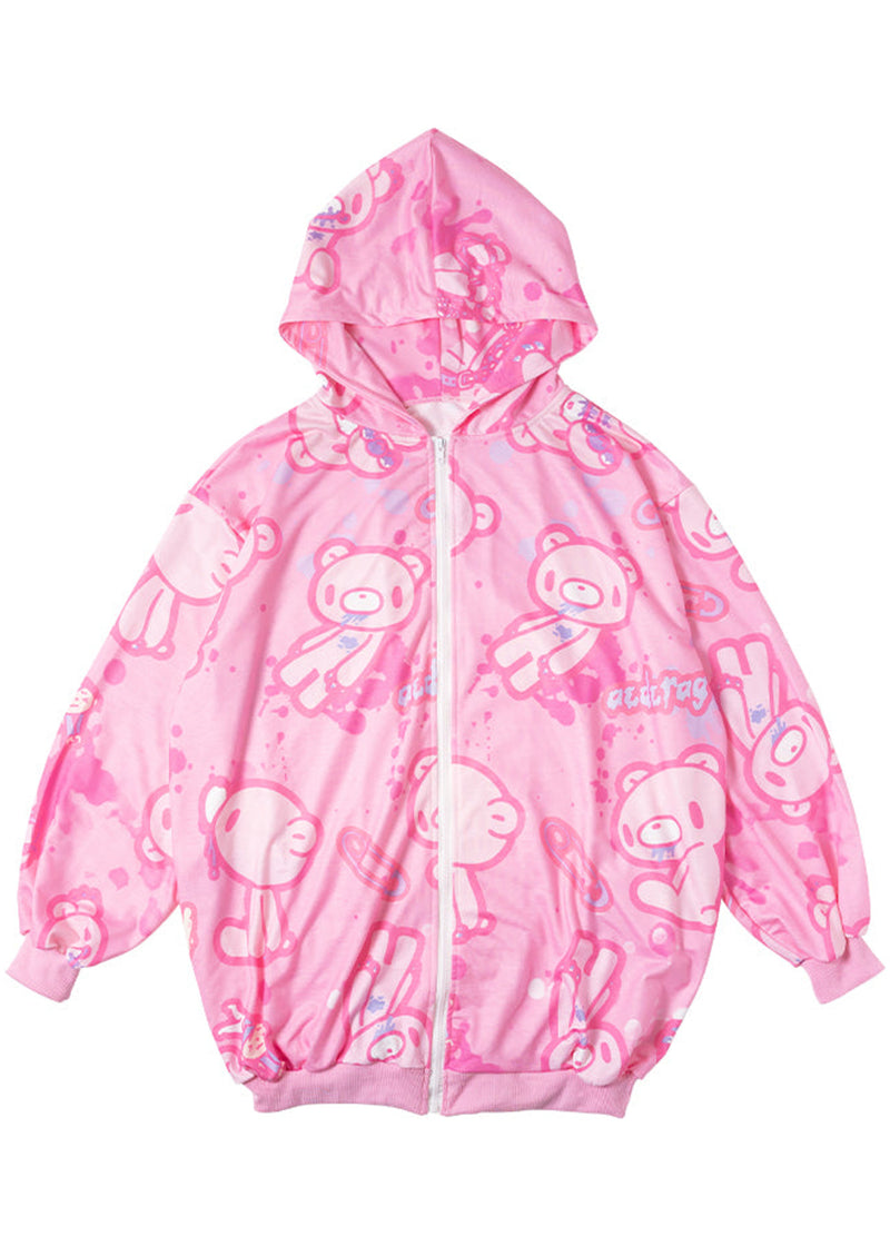 ACDC Rag X Gloomy Bear Pastel Gloomy Oversized Zip Up Hoodie JR-GZP-03 ...