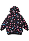 Menhera-Chan X Bunny Dolls Mill Nero AOP Oversized Zip Up Hoodie