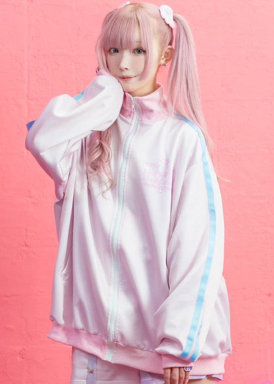 Peach Punch Idol Tenshi Jersey Zip Jacket