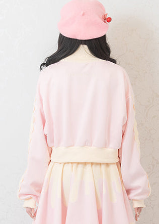 Unique Pyos Berry Bunny Cropped Jacket