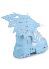 BLUE APPLE Dragon Wing Blue Platform Sneakers