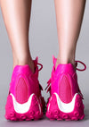 CARAMBOLA 02 Magenta Matrix Pink Platform Sneakers