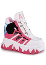 CYBER ANGEL Mech Pink Platform Sneakers