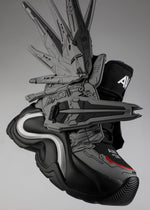 JUPITER 05 Black Knight Grey Platform Sneakers