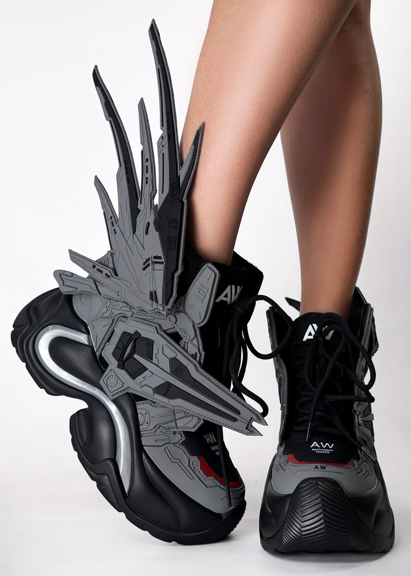 JUPITER 05 Black Knight Grey Platform Sneakers