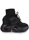 JUPITER 08 Kairo-X Black Platform Sneakers