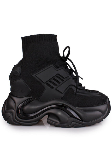 Anthony Wang JUPITER 08 Kairo-X Black Platform Sneakers | LASR