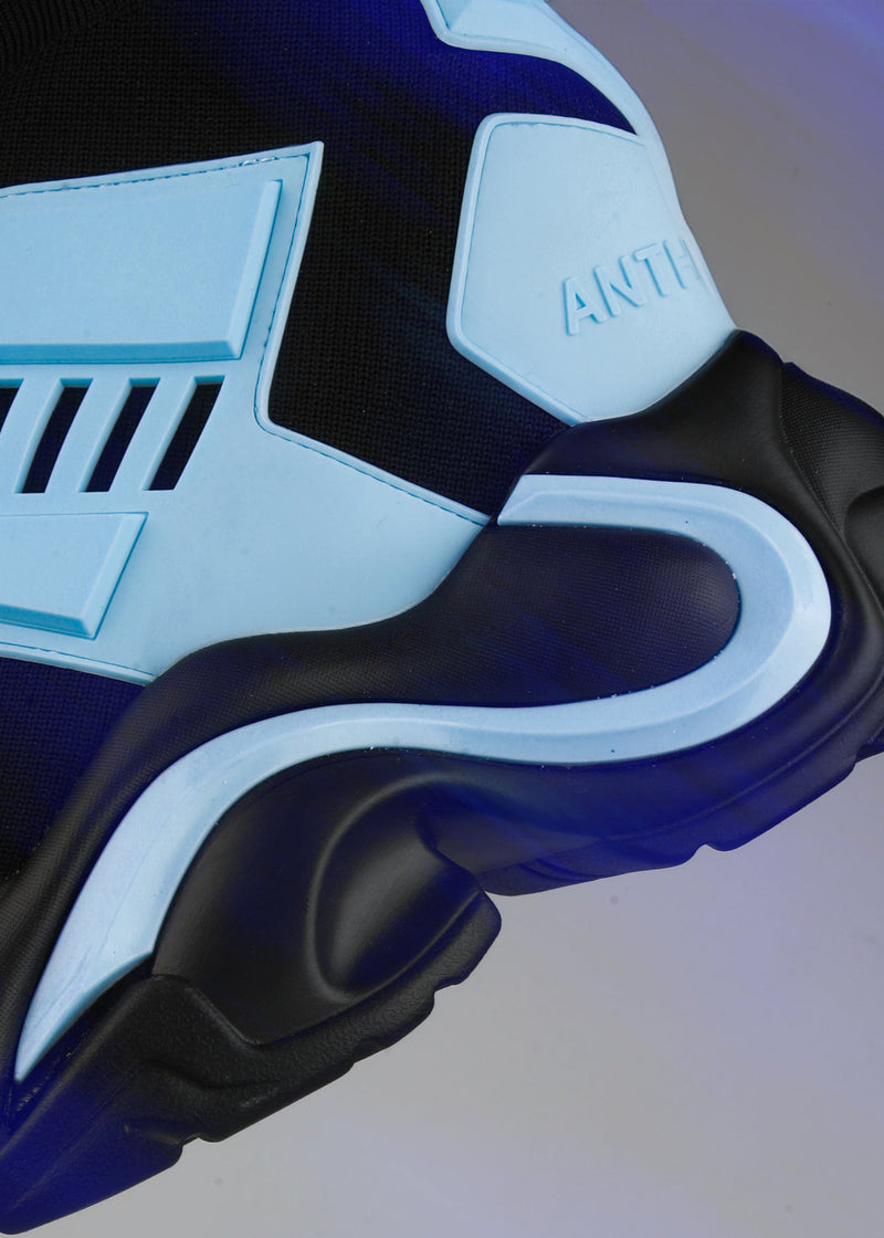 JUPITER 08 Neko Synth Blue Platform Sneakers