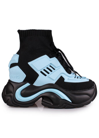 Anthony Wang JUPITER 08 Neko Synth Blue Platform Sneakers | LASR