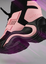 JUPITER 08 Pixel Circuit Pink Platform Sneakers