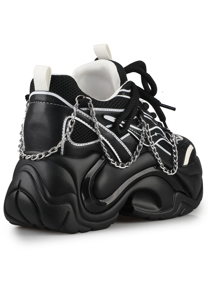 Anthony Wang JUPITER 10 Lightline Black Platform Sneakers | LASR