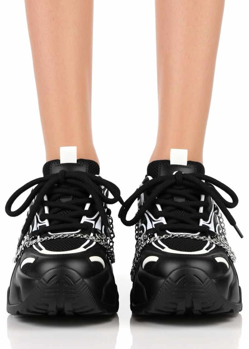 Anthony Wang JUPITER 10 Lightline Black Platform Sneakers | LASR