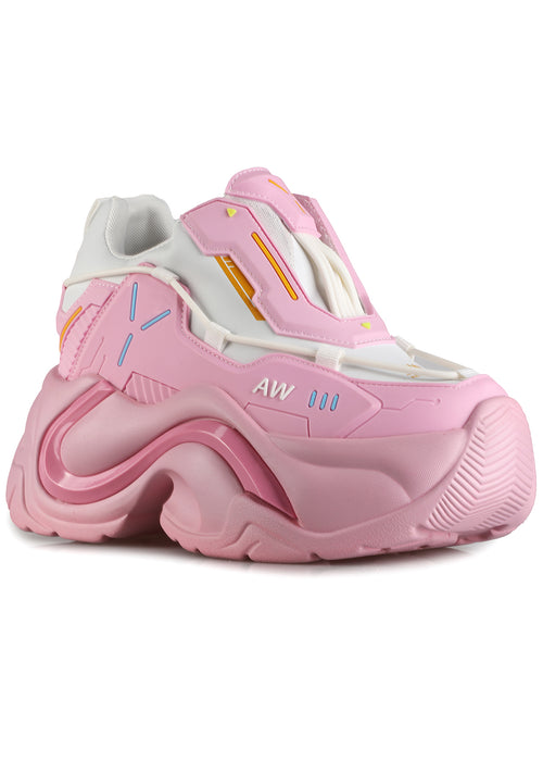 JUPITER 03 Pink Nova Pink Platform Sneakers