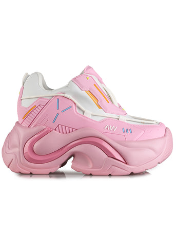 Anthony Wang JUPITER 03 Pink Nova Pink Platform Sneakers